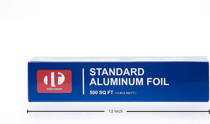 MNTLO Standard Aluminum Foil - 12" x 500 SQ FT - for Grilling, BBQ, Cooking, Food Preservation & Storage, Commercial & Kitchen Use - Image 4